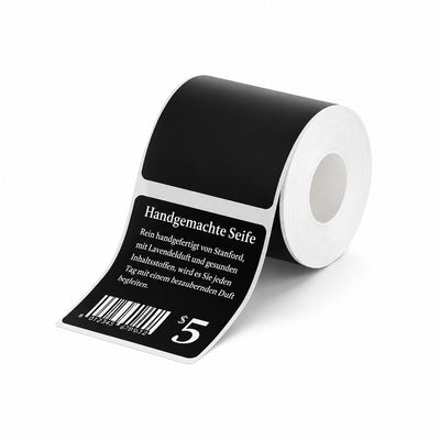 NIIMBOT M2/M3 40×40mm matte black square thermal printer labels, 170 pcs