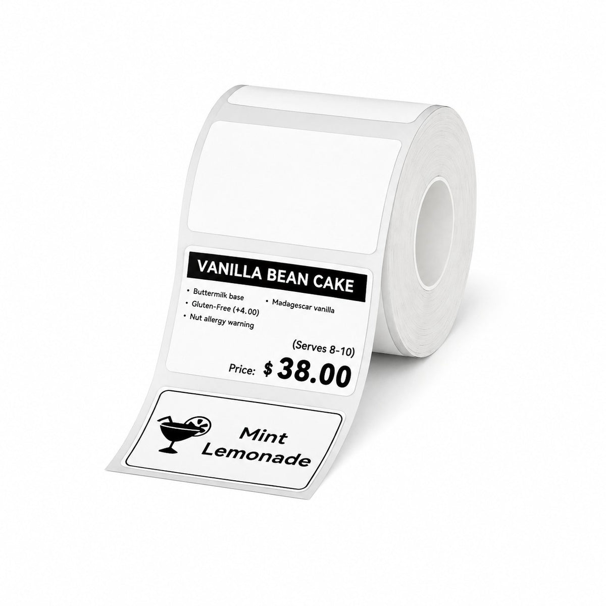 NIIMBOT M2/M3 50×30mm white thermal printer labels, 225 pcs