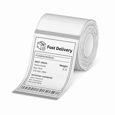 NIIMBOT M2/M3 50×80mm clear thermal printer labels, 90 pcs