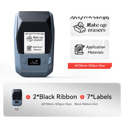 NIIMBOT M2 Thermal Transfer Label Printer — 2" 300DPI Colour Ribbon Vial & Sample Bottle Labeller for Lab, Chemical & Specimen Storage