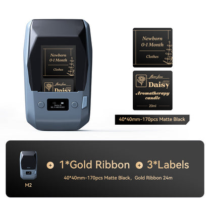 NIIMBOT M2 Thermal Transfer Label Printer — 2" 300DPI Colour Ribbon Vial & Sample Bottle Labeller for Lab, Chemical & Specimen Storage