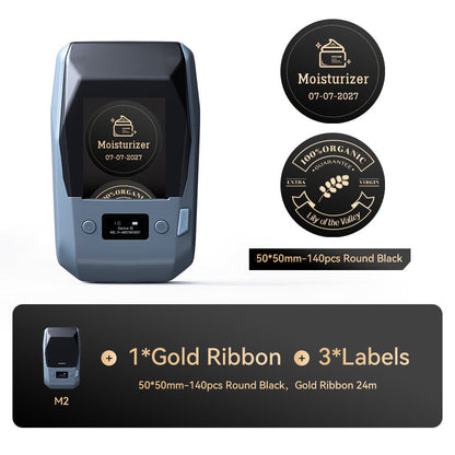NIIMBOT M2 Thermal Transfer Label Printer — 2" 300DPI Colour Ribbon Vial & Sample Bottle Labeller for Lab, Chemical & Specimen Storage