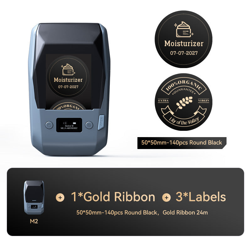 NIIMBOT M2 Thermal Transfer Label Maker Machine - 300DPI Bluetooth Handheld Label Printer for Office, Home & Small Business