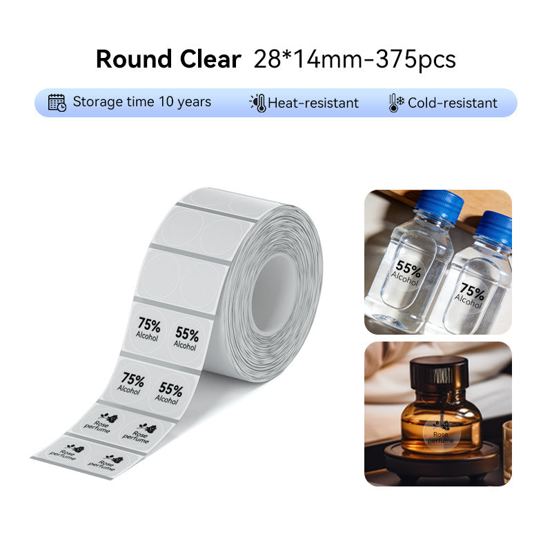 NIIMBOT M2/M3 Replacement Thermal Transfer Labels — PET Waterproof, Oil-proof, Tearproof, 8-10 Years Durable for Lab, Office, Jewelry & Cable Organisation